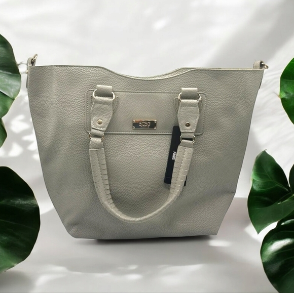 BCBG Paris Handbags - NWT BCBG 3PC Tote-Heather Grey